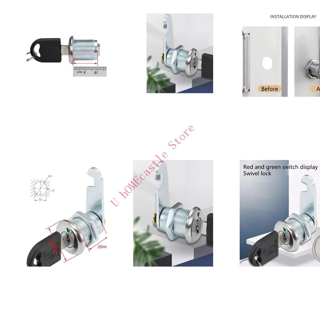 Cabinet Lock Key - 63HF 2set درج كاميرات قفل قفل