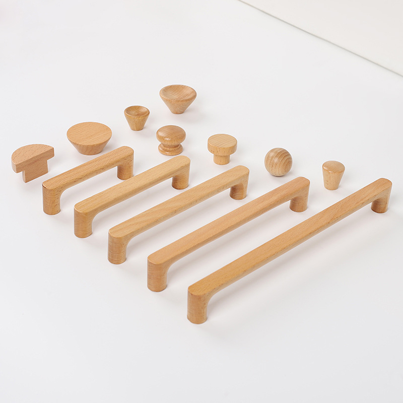 Furniture Hardware Drawer Pulls - مقابض أثاث خشبية بتصميم نورديك من