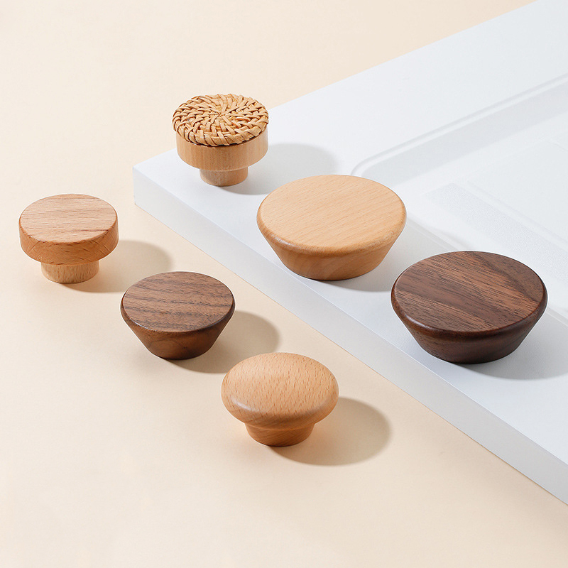 Furniture Hardware Drawer Pulls - مقابض خشبية نورديكية من خشب الزان