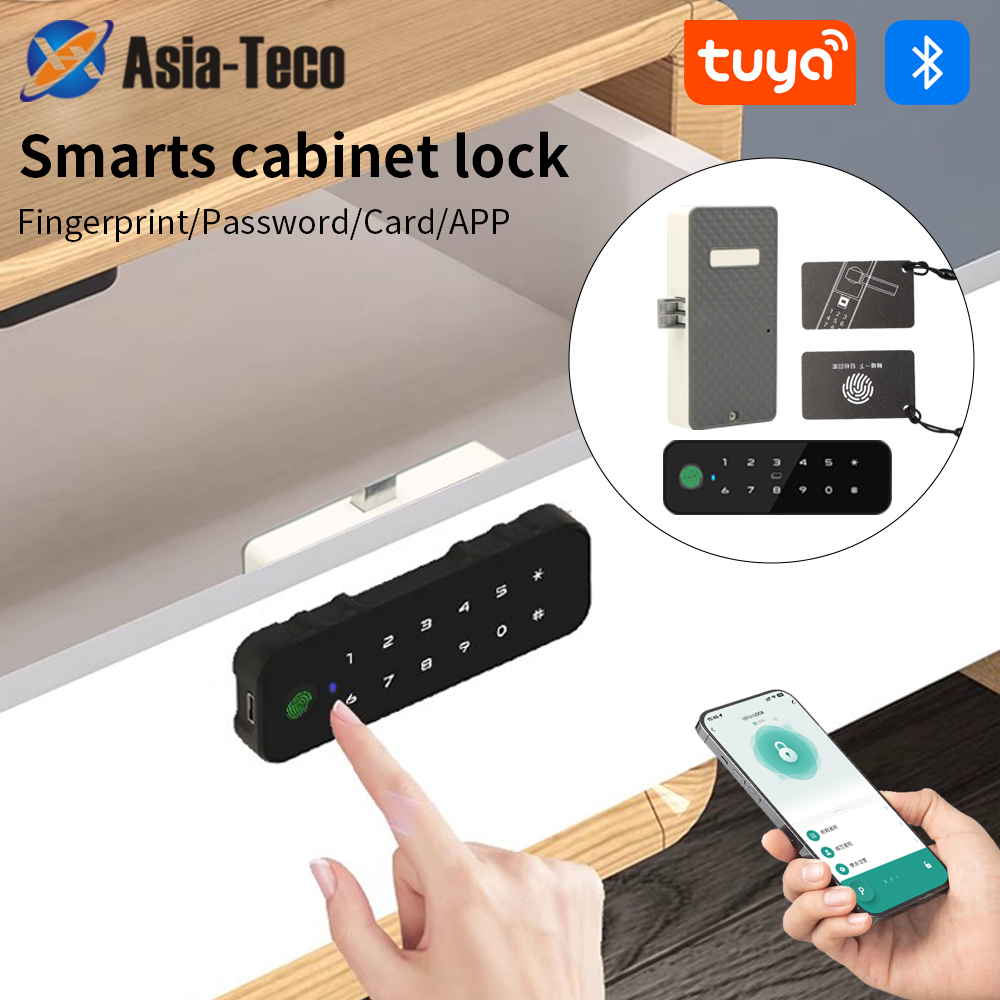 Tuya بلوتوث خزانة خشبية ذكية ق - مراجعة Cabinet Lock Key وسعره