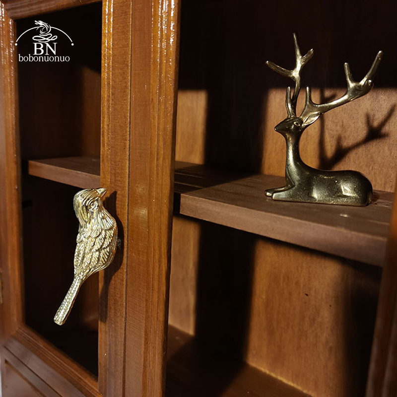 جميل الطيور شكل خزانة مقبض أثا - مراجعة Furniture Hardware Drawer Pulls وسعره