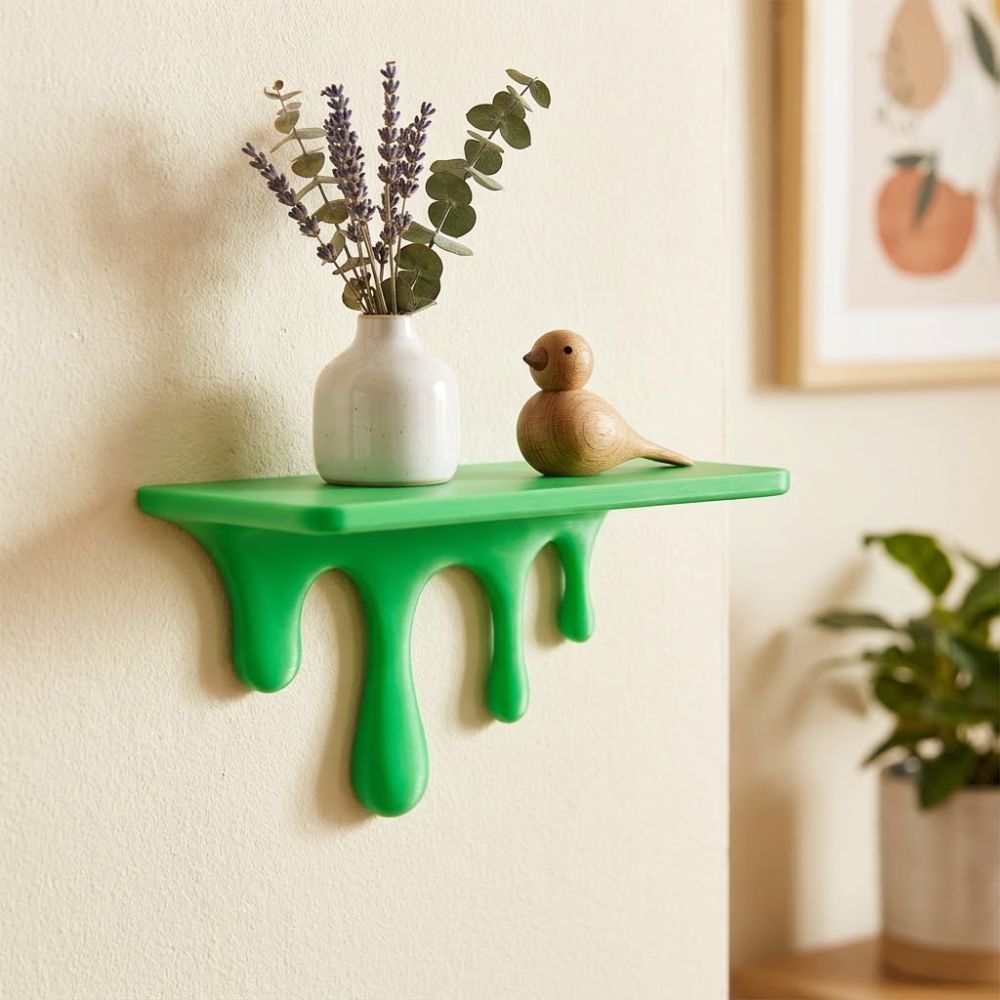 رف حائط عائم ثلاثي الأبعاد مطب - مراجعة Shelf Bracket Pair وسعره